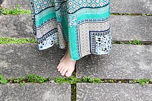 裸足で歩いてみて！