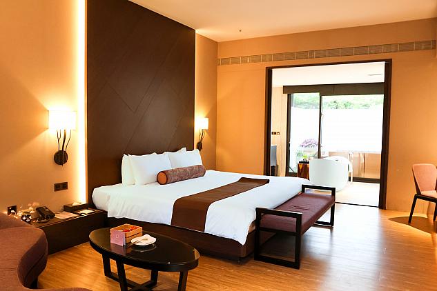 台北では考えられない広々とした客室