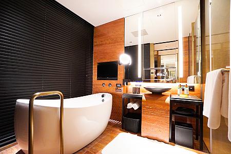 室内とバスルームの様子