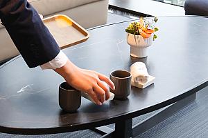 チェックインは20Fフロントへ