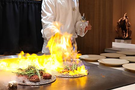 Fire！フランベの様子