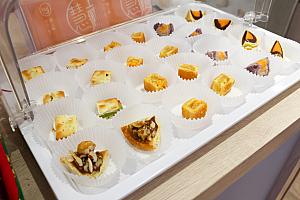 どの商品も食べやすいように1/4ほどの大きさにカットしてくれています