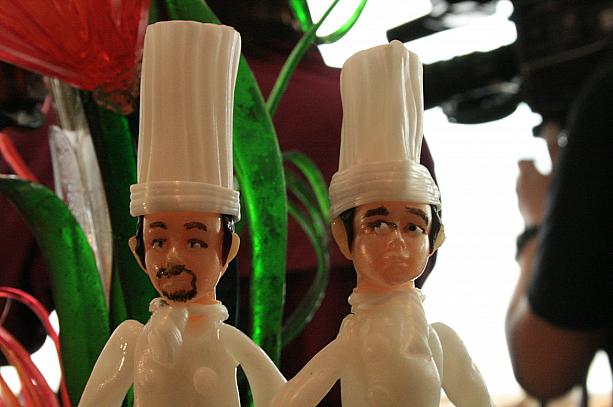 こんなカワイイ作品も会場に飾られていました。左が松島さん！？