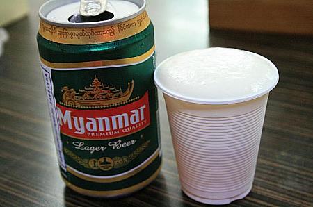 やっぱりここはミャンマービール！