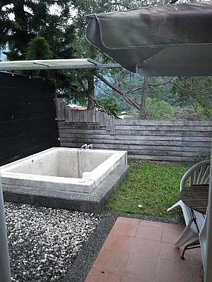 中庭の露天風呂が最高にステキ！