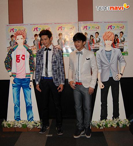 会場には、原作者のななじ眺先生がこの日のために描いたという等身大パネルが。この絵、本当に2人が衣装で着ていた服や腕時計を忠実に再現してるとかで、ケルビンとアーロンも「細かいところまで同じ」と感動していました。