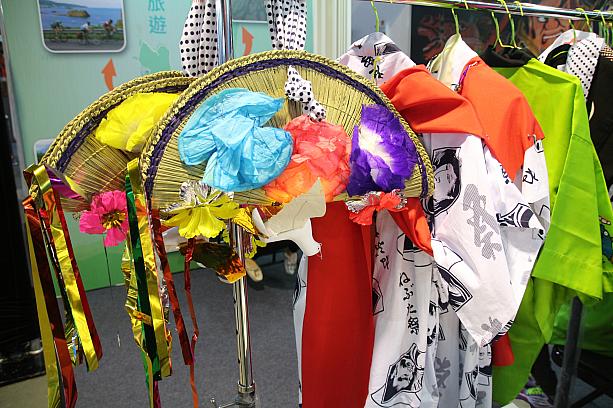 各県のブースには、着付けコーナーもあり、こちらは青森ねぶた祭りの衣装です