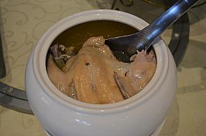 金棗湯。鶏が丸ごと！入ったスープ