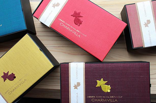 4種類が各3つ入ったものが1380元。パッケージは5色から選べますよ～！赤色が台湾人にも日本人にも大人気なんだとか～
