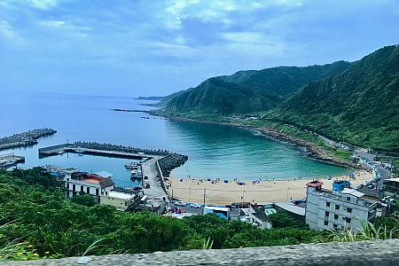 海が見えてきたー！台北市内とは違う景色にテンションが上がります