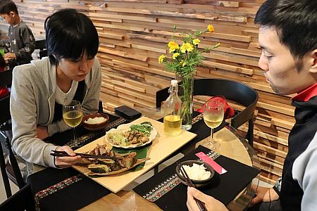 日本ではもちろん、台北でも食す機会の少ない原住民料理を堪能～。