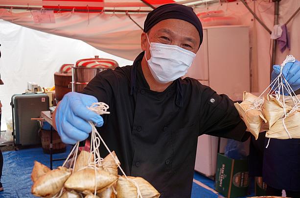 迪化街にある「良品開飯」は客家風ちまきを販売。軽食やおやつとして欠かせない台湾フードですが、今回のフェスで味わえるのはここだけと大人気！