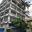 その向かいにあるマンションにも椰子の木。この付近のマンションが建てられた当時の流行だったのでしょうか。