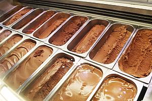 チョコレートアイスの種類が豊富！