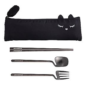 黑貓隨行餐具組($580)