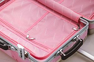 桜が描かれているスーツケース、素敵すぎやしませんか？？