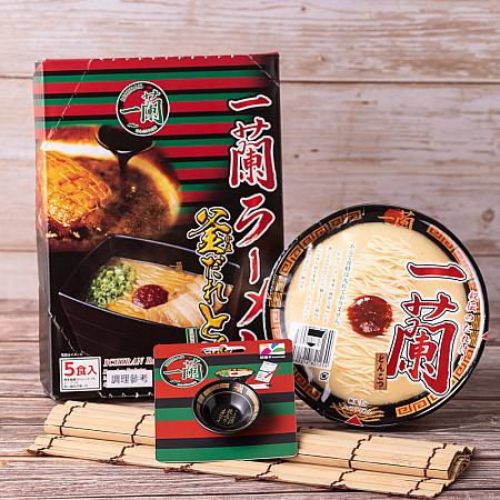 ③一蘭拉麵-釜醬汁(5入り)＋豚骨碗麵(2碗)＋官方一蘭拉麵3D造型悠遊卡1,499元