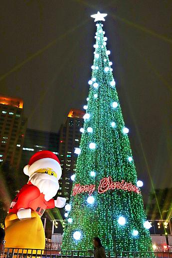 一番人気は「竹筍(タケノコ)」と呼ばれているこのクリスマスツリー！何でも、クリスマスシーズン以外はタケノコにしか見えないんだそうですよ～。
