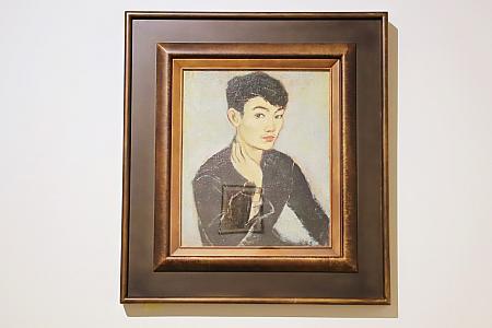 席德進「自畫像」、1951、油彩畫布裱於木板、51.5 x 43 cm、蕭珊珊女士收藏