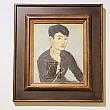 席德進「自畫像」、1951、油彩畫布裱於木板、51.5 x 43 cm、蕭珊珊女士收藏