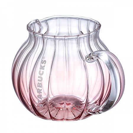 粉彩漸層花形玻璃壺(591ml)$650