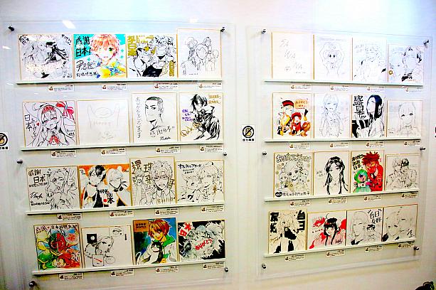 今年は、台湾人の漫画家120人の色紙の展示も増えて、日台の漫画家共演の展示会になりました。