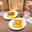 「台湾カステラ　フルーツ」と「台湾カステラ　抹茶苺」が新発売！ナビは春水堂の「台湾カステラ、ほうじ茶マロン」が好きなんですよ。食事やドリンクを店内でオーダーするとハーフサイズをワンコインでオーダーできておすすめ！