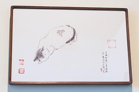 蔣勳《小暑畫貓》/2021年/水墨紙本/35x56.3cm
