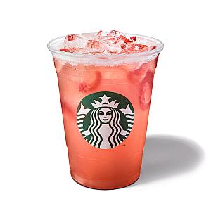 草莓巴西莓檸檬風味星沁爽™(Strawberry Acai with Lemonade Starbucks Refreshers™)(カフェイン入り)Tall$85/Grande $100.Venti$115