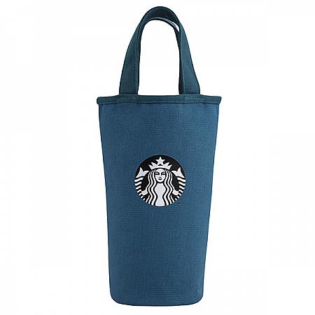 靛藍女神拼色隨行杯袋(10×24.5cm/持ち手23.5×2.5cm)$320