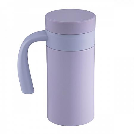 粉紫不鏽鋼把手杯(405ml)$1200