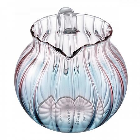 粉藍漸層花形玻璃壺(591ml)$650