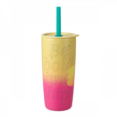 虹彩粉漾不鏽鋼雙蓋冷水杯(591ml)$1,250