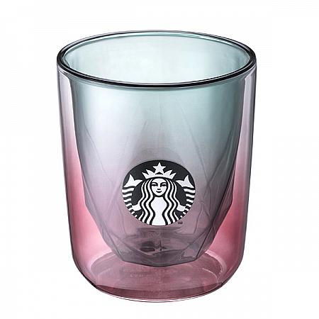 撞色多角切面雙層玻璃杯(222ml)$700