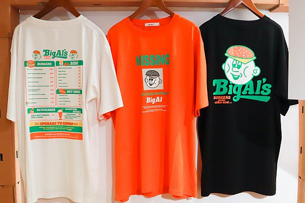 「Big Als Burgers」のキャラと「niko and …」のロゴを融合させたオリジナルのコラボグッズも要チェック！Tシャツ、長T、パーカーなどの衣類のほかに…