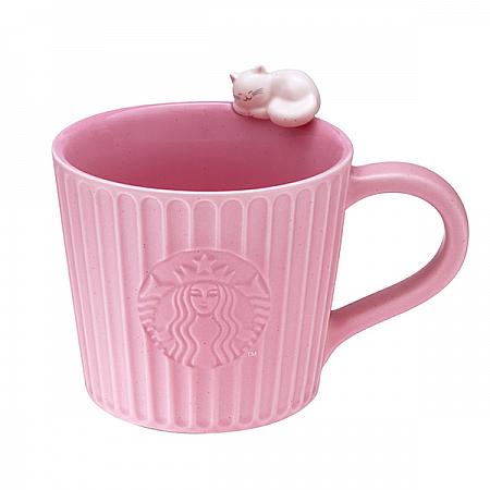 粉紅貓咪馬克杯(296ml)$550