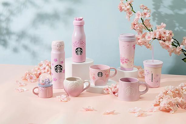 通販正規店台湾スターバックス限定 夜桜陶器タンブラー さくら タンブラー