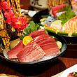 黑鮪魚腹刺身(中トロ本マグロ刺身)180元/1切れ、500元/3切れ