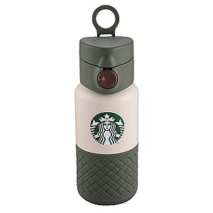 復古綠不鏽鋼彈蓋瓶(355ml)$1,080
