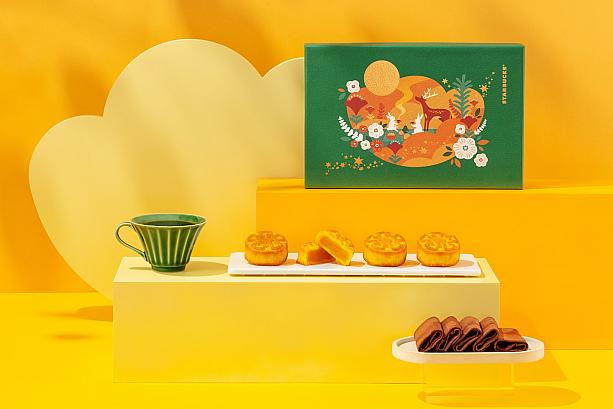 <b>月光序曲</b>$800<br>原味奶皇月餅×4個、經典可可薄餅×2袋