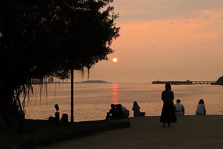 淡水の夕陽