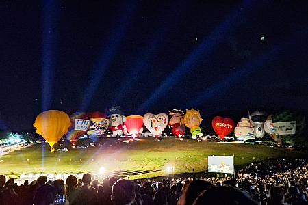 鹿野の大地で、遅くまでたっぷり満喫できました