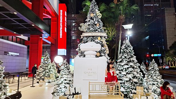 ホワイトクリスマスってなんてロマンチックなんでしょう♡というわけで、多くの人が気合を入れて写真撮影を楽しんでいます！