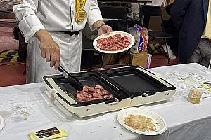 スイーツや常陸牛の試飲・試食販売もありました！シュークリームはビアードパパ製で、茨城産の栗を使ったオリジナルのマロンクリーム。数量限定販売だったこともあり、ナビは食べられず……涙