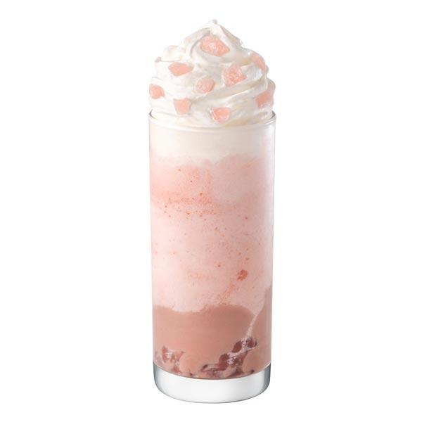 草莓紅豆米布丁奶霜星冰樂(Strawberry Blossom Mochi Red Bean Rice Pudding Frappuccino Blended Beverage)Tall$170/Grande$190/Venti$210