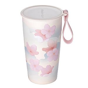 櫻花造景磁鐵提繩不鏽鋼杯(355ml)$1,480