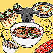 特集は……「我愛牛肉 牛肉ギューギュー詰め」と題しまして、牛肉料理を紹介しています！