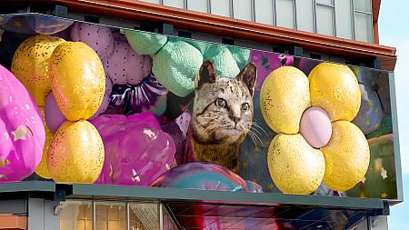 【猫の日】猫には目がない「猫奴」は新竹の「大魯閣湳雅廣場」に集合せよ！222の猫の日から巨大3Dスクリーンで猫のキュートな映像が放映されます♡猫の日