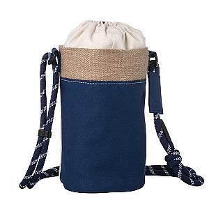 拼接筒型隨行斜背袋$480