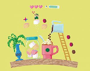 レトロゲーム風のイラストがいい感じ！